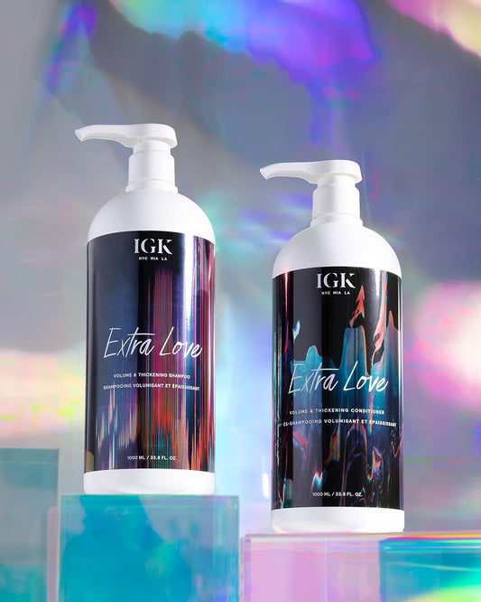 Igk Extra Love Volume & Thickening Conditioner | Lightweight + Supports Scalp + Balance Oil | Vegan + Cruelty Free |