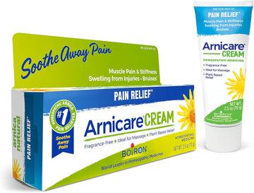 Boiron Arnicare Cream For Relief Of Joint Pain, Muscle Pain, Muscle Soreness, And Swelling From Bruises Or Injury - Fast Absorbing - 2.5 Oz (Horizontal)