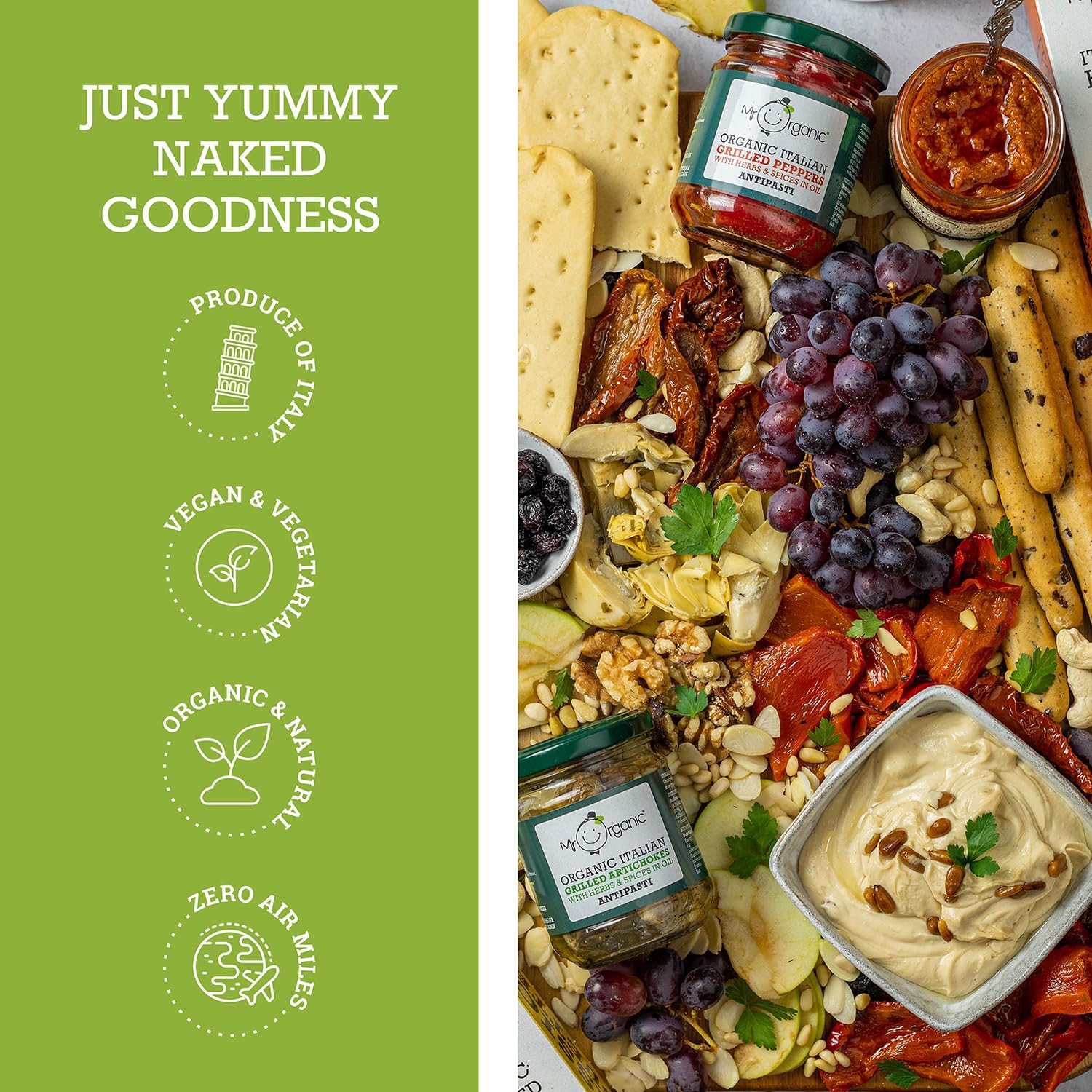 Mr Organic - Classic Flatbread 150G - Organic & Non-Gmo - Made With Italian Extra Virgin Olive Oil - Perfect For Dipping And Snacking