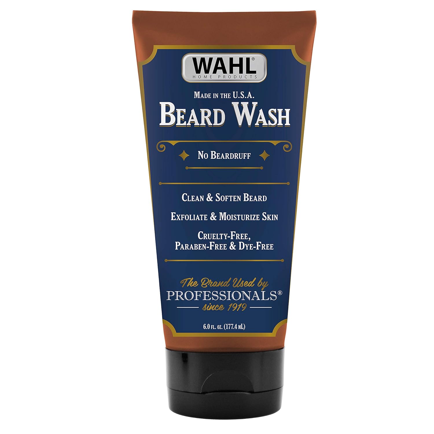 Wahl Beard Wash Face Exfoliator With Essential Oils For Moisturizing Skin Beard Hair – Manuka Oil, Meadowfoam Seed Oil, Clove Oil, Moringa Oil, And More - Model 805601