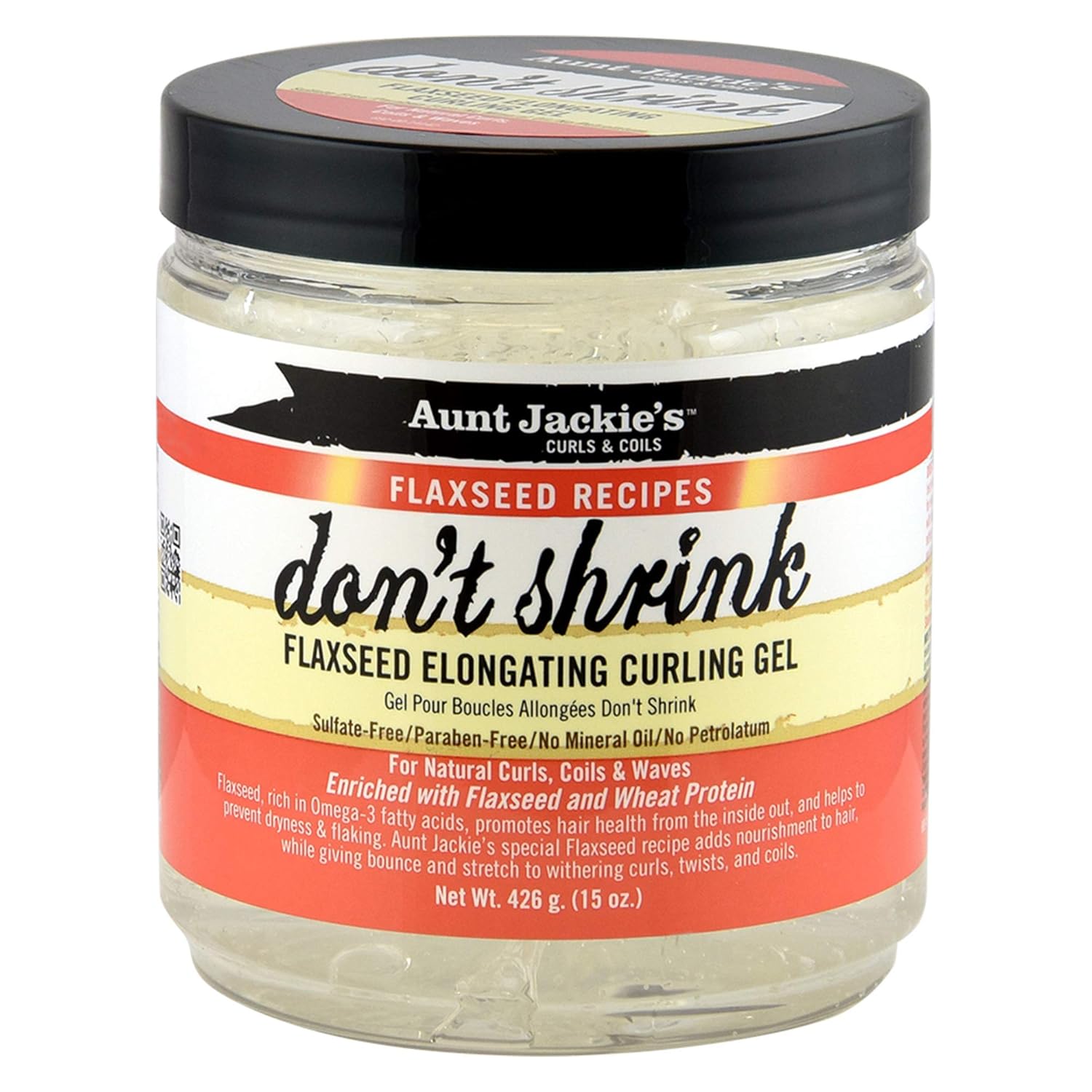 Aunt Jackie'S Flaxseed Recipes Half & Half, Hydrating Silkening Hair Milk, For Daily Use, Enriched With Flaxseed, Coconet, Jojoba Oil, Shea Butter, Grapeseed And Ginseng, 12 Ounce Spray Bottle