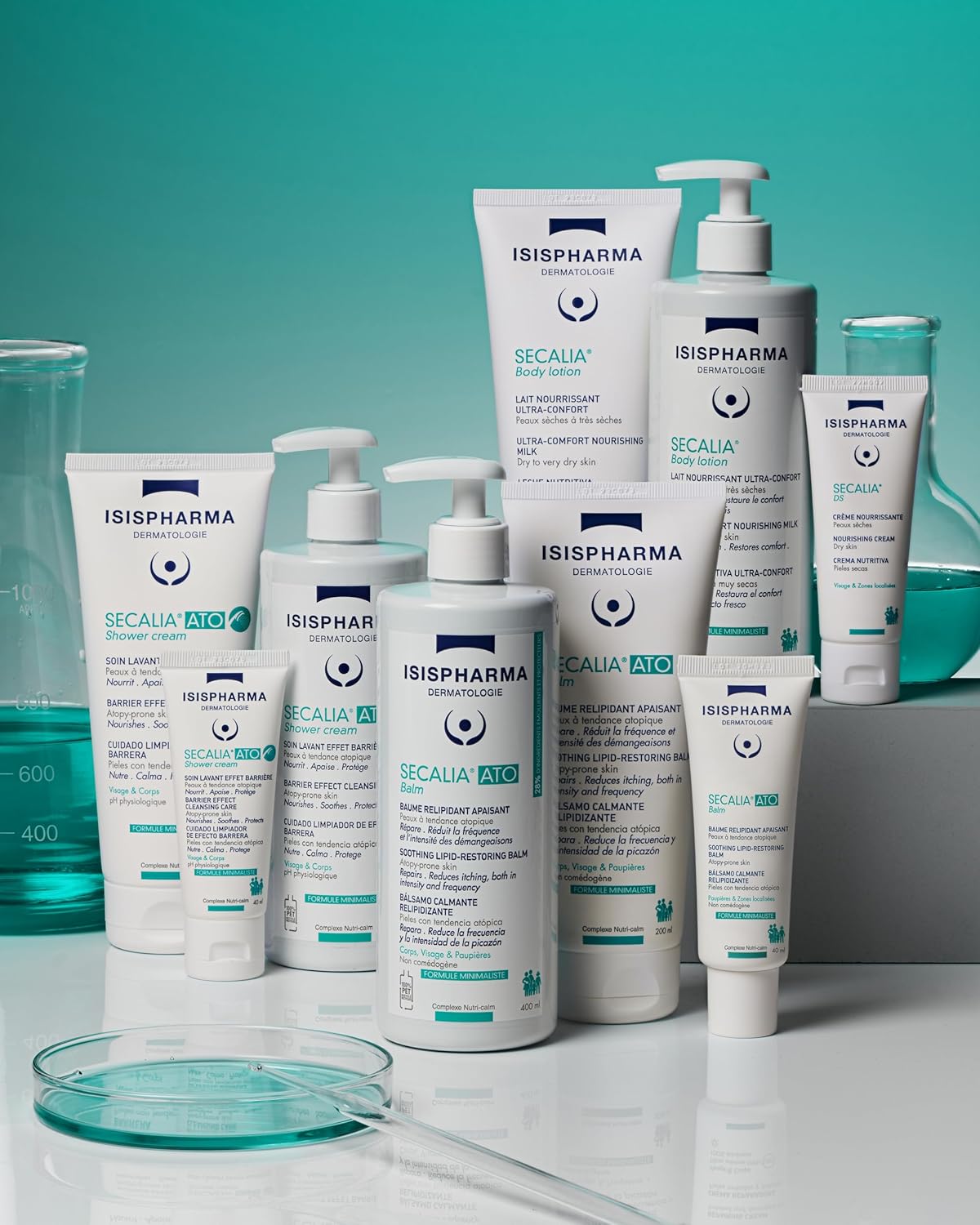 Isispharma Secalia Ato Balm 40 Ml - Body Lotion For Dry Skin With An Atopic Tendency - Reduces The Frequency And Intensity Of Itching - Body Lotion Lipid-Replenishing Fluid Balm - Made In France