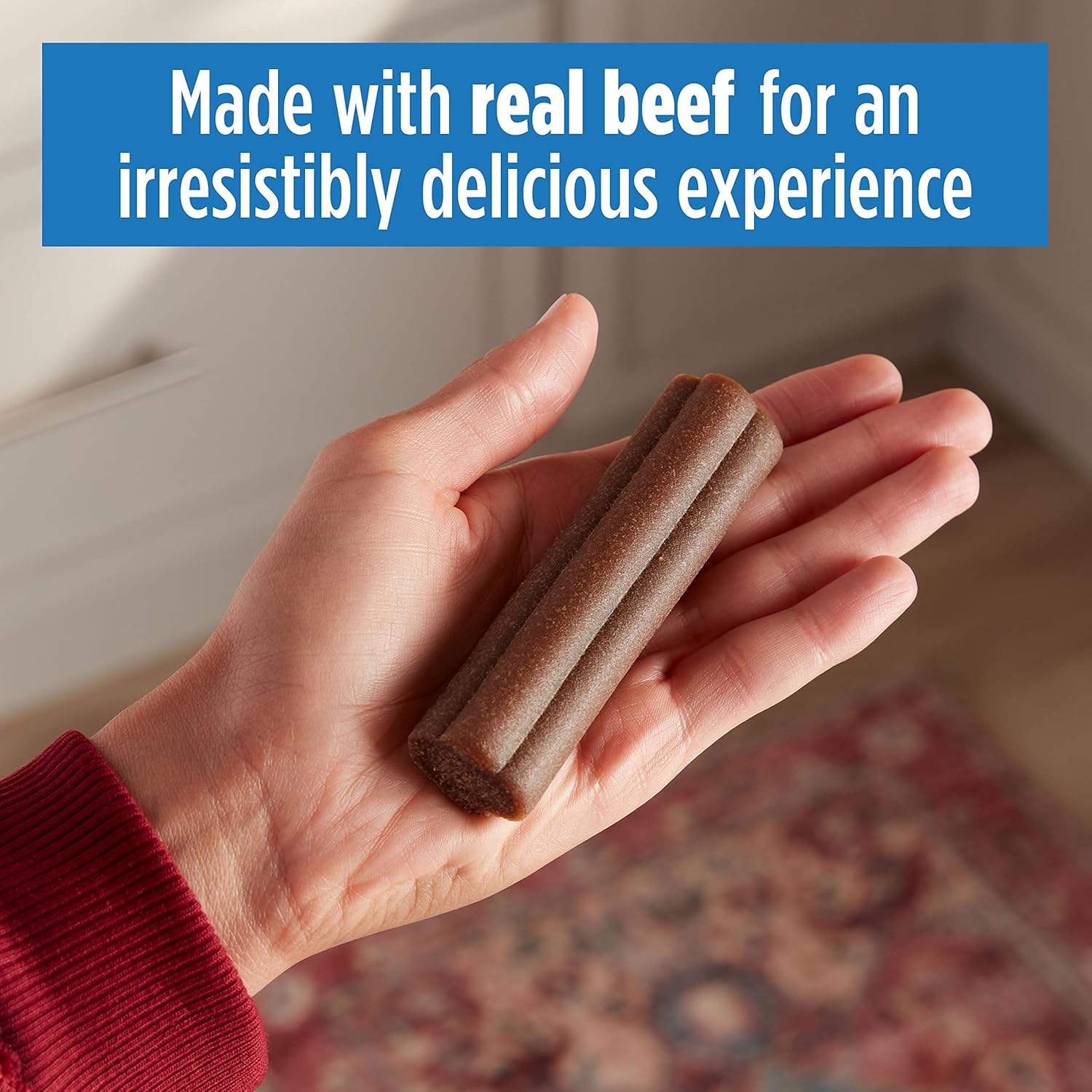 Milk-Bone Comfort Chews, Rawhide Free Dog Treats with Unique Chewy Texture and Real Beef, 3 Chews (Pack of 5), Easy on Digestive System : Pet Supplies