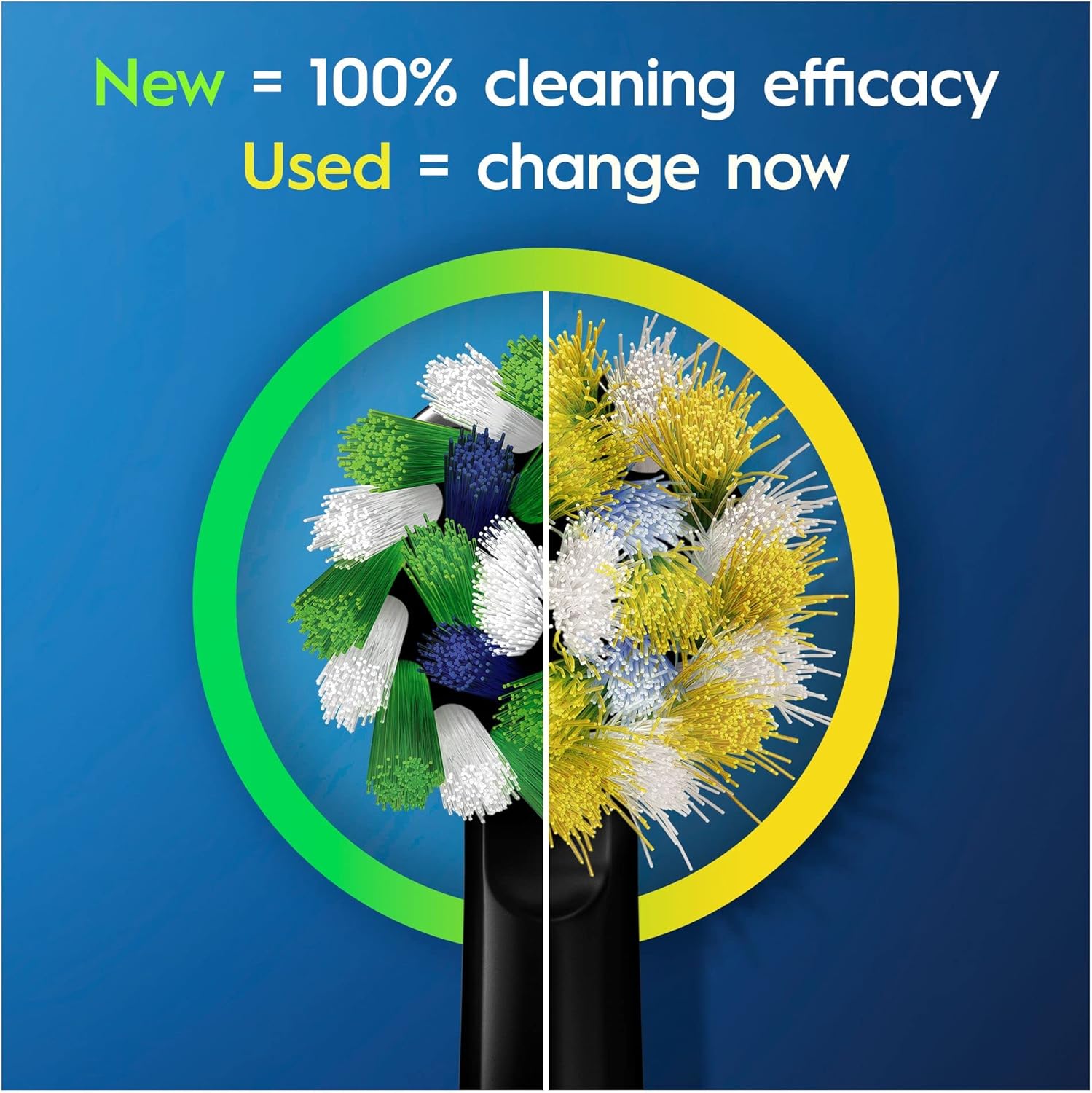 Oral-B Cross Action Electric Toothbrush Head with CleanMaximiser Technology, Angled Bristles for Deeper Plaque Removal, Pack of 10 Toothbrush Heads, Suitable for Mailbox, Black : Amazon.co.uk: Health & Personal Care