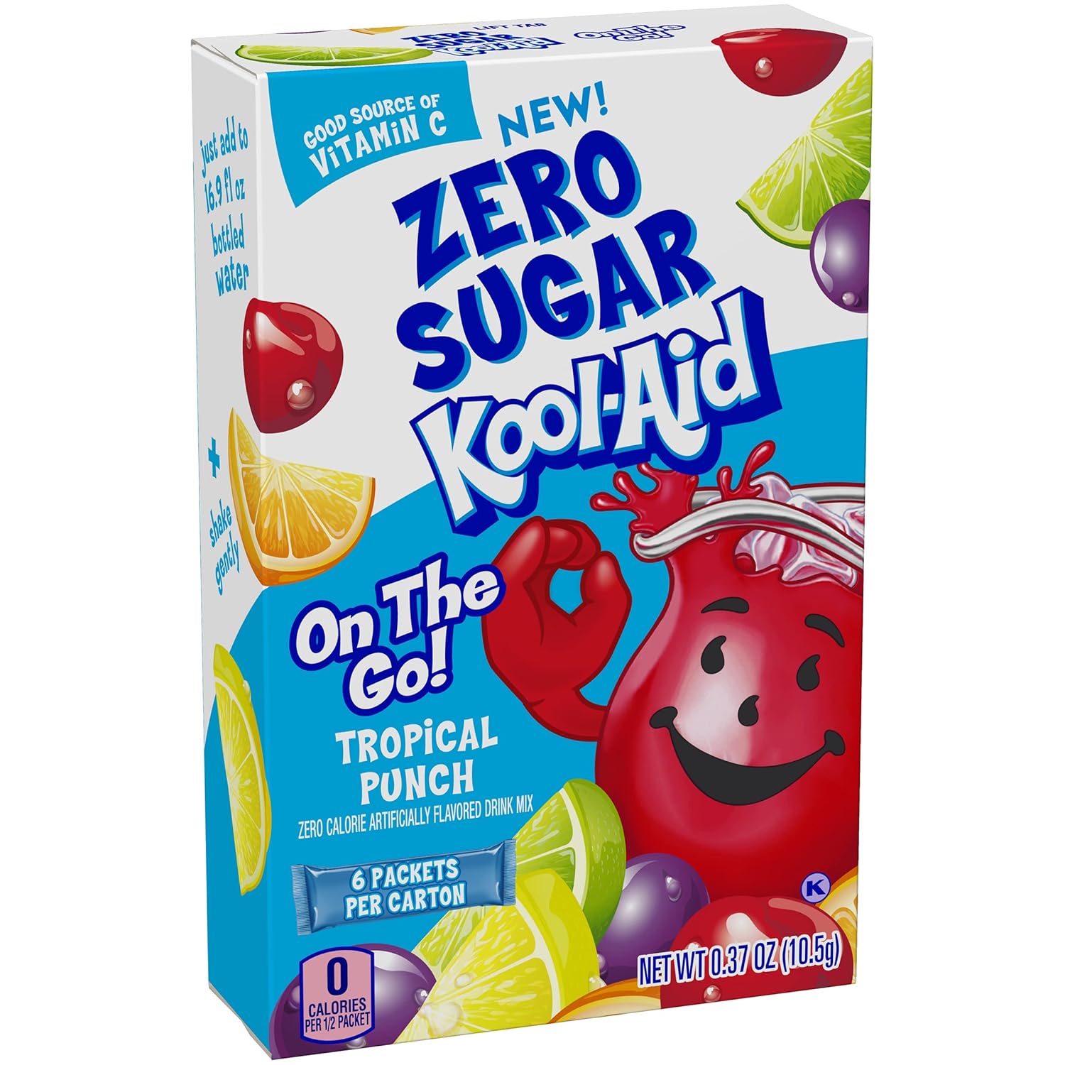 Kool-Aid Sugar-Free Tropical Punch On-The-Go Powdered Drink Mix 6 Count