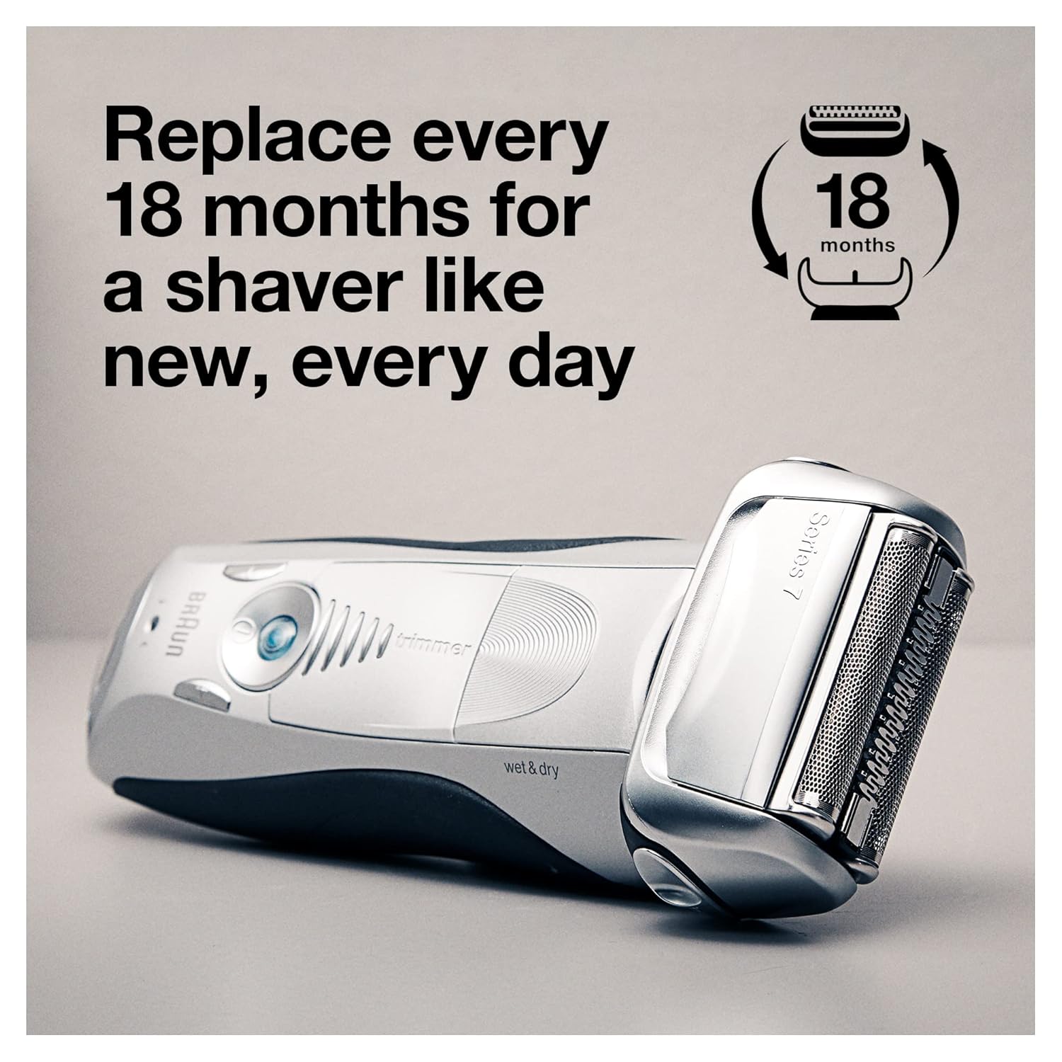 Braun Series 7 70S Electric Shaver Head Replacement Cassette – Silver : Beauty & Personal Care