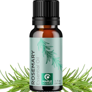 Pure Rosemary Essential Oil For Aromatherapy - Undiluted Rosemary Oil For Hair Skin And Nails - Rosemary Essential Oil For Diffusers Plus Hair Oil For Enhanced Shine Cleansing And Dry Scalp Treatment