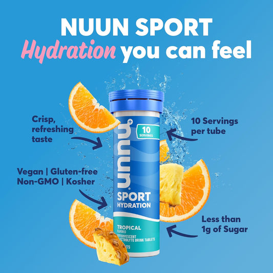 Nuun Sport: Electrolyte Drink Tablets, Juice Box Mixed Box, 4 Tubes (40 Servings), 10 Count (Pack Of 4)