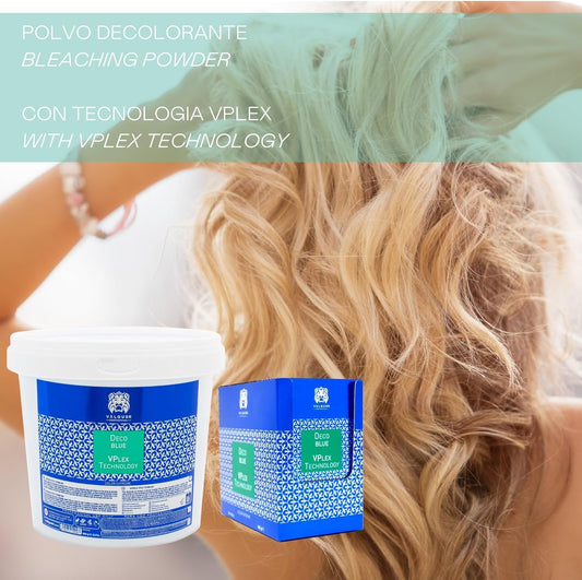Valquer Professional Decoblue Hair Dye With Vplex Technology 24 X 20 G (34217)