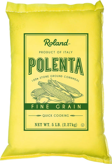 Roland Foods Fine Grain Yellow Polenta from Italy, 5 Lb Bag (72162)