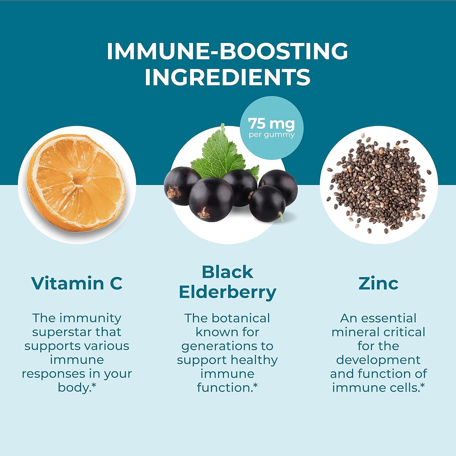 Hyland'S Kids Organic Elderberry Plus Gummies, Organic Black Elderberry With Zinc And Vitamin C, Immune Support For Children, 48 Vegan Gummies : Health & Household