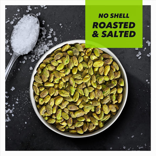 Wonderful Pistachios No Shells, Roasted & Salted Nuts, 12 Ounce Resealable Bag, Protein Snacks, Gluten Free, Healthy Snack