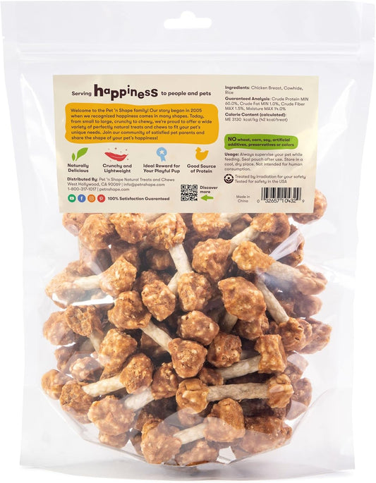 Pet 'N Shape Chik 'N Rice Dumbbells - All Natural Dog Treats, Chicken, 32 Oz