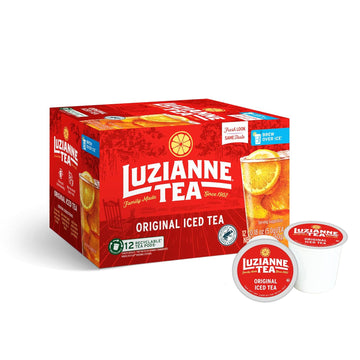 Luzianne Unsweetened Iced Tea Single Serve Pods, Compatible With Keurig, 12Ct Box (Pack Of 1)