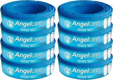 Angelcare, 8-Pack, Original Refill Cassettes For Angelcare Comfort Plus Nappy Bin