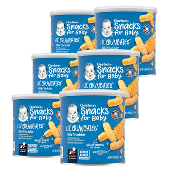 Gerber Snacks For Baby Lil Crunchies, Mild Cheddar, 1.48 Oz