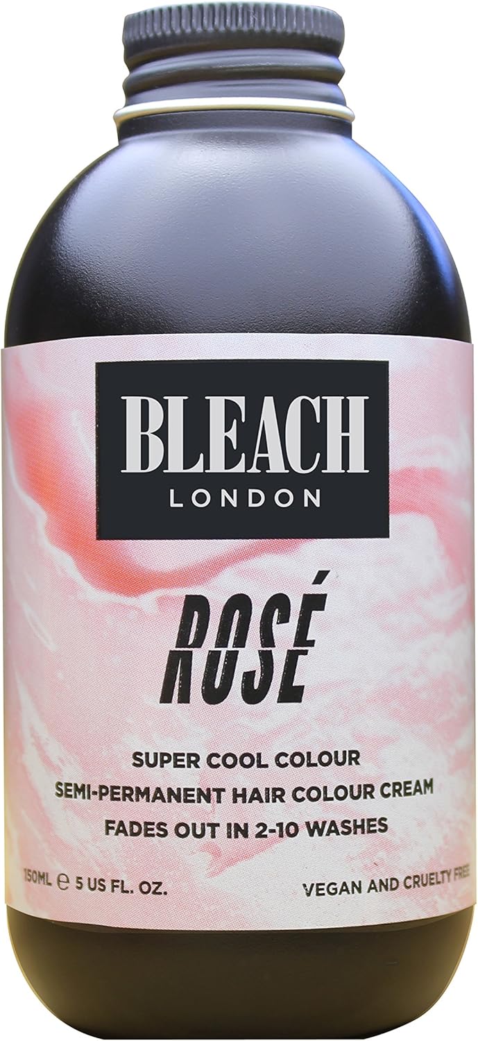 Bleach London Semi-Permanent Hair Colour Cream, 150 Ml, Rose