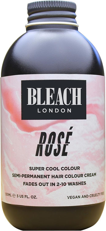 Bleach London Semi-Permanent Hair Colour Cream, 150 Ml, Rose