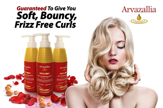 Arvazallia Ultra Curl Defining Cream with Argan Oil for Wavy and Curly Hair