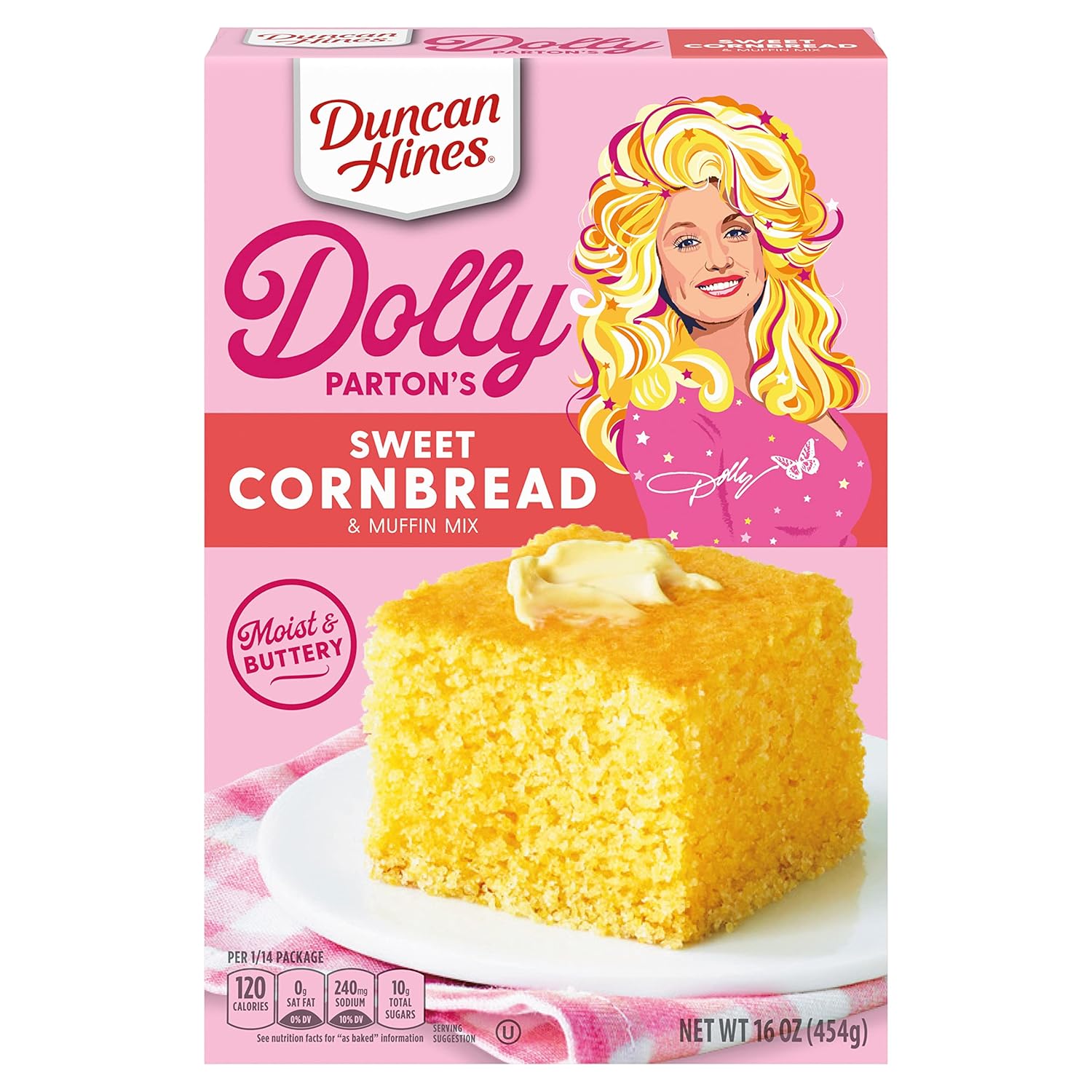 Duncan Hines Dolly Parton'S Sweet Cornbread & Muffin Mix, 16 Oz