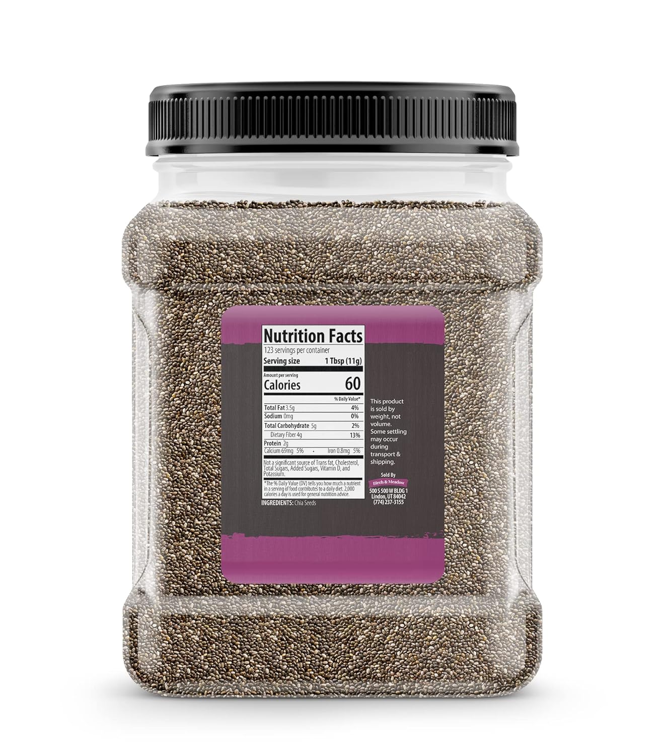 Birch & Meadow Brown Flax Seeds & Chia Seeds Bundle, Versatile Ingredients, Oatmeal & Smoothies, Flavorful : Grocery & Gourmet Food
