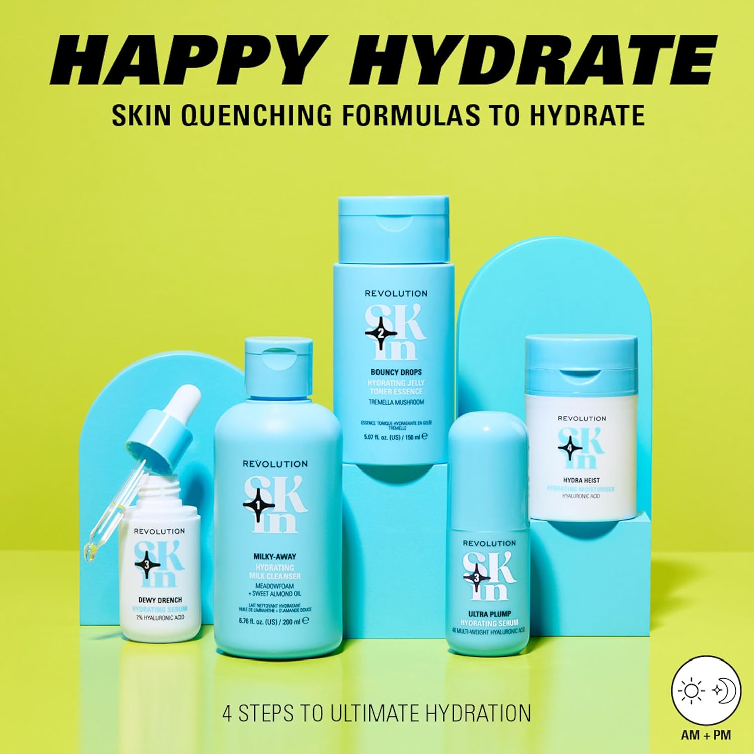 Revolution Skin, Hydra Heist Hyaluronic Acid Hydrating Moisturiser, Lightweight Face Cream, Vegan & Cruelty-Free, 50ml : Amazon.co.uk: Beauty