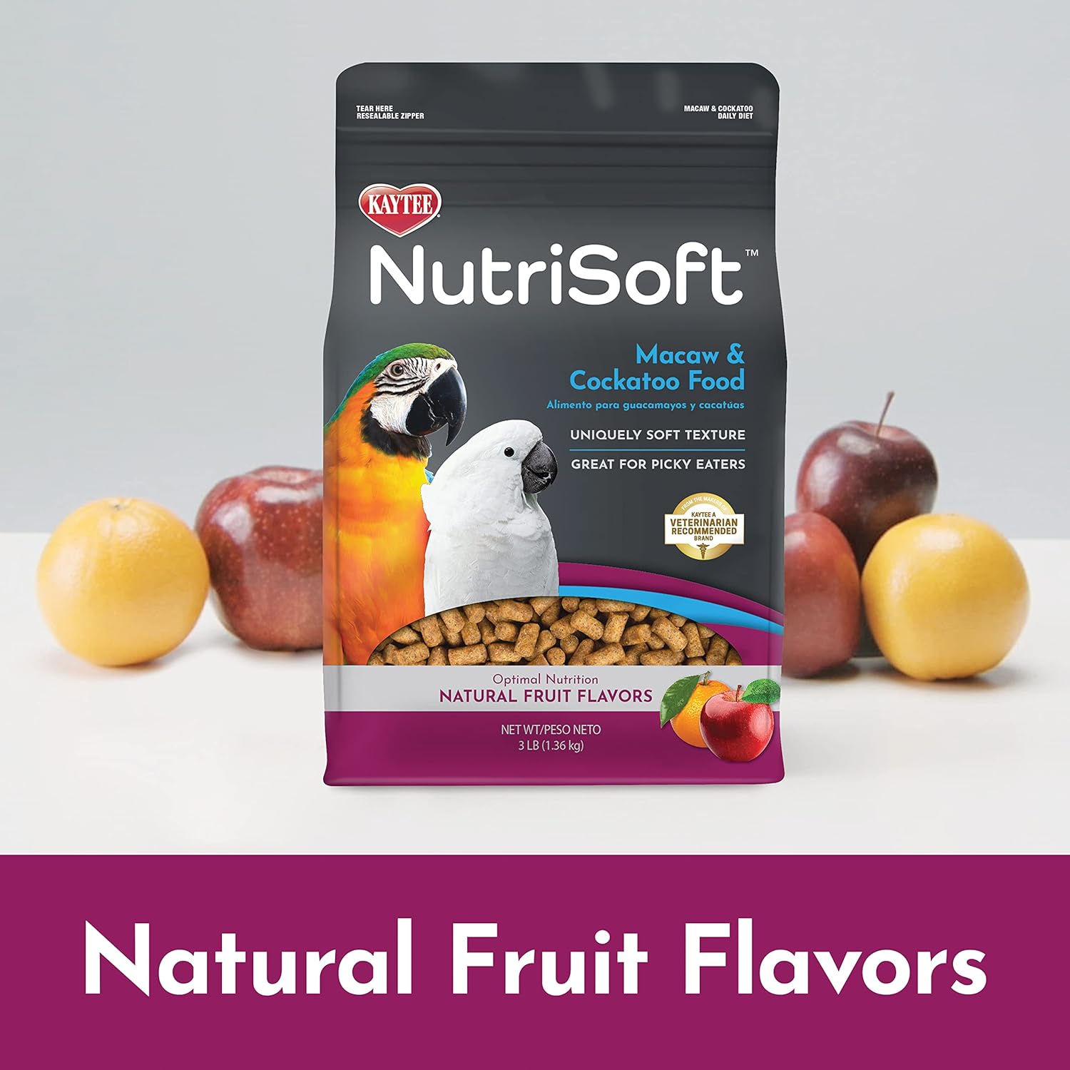 Kaytee Nutri Soft Pet Macaw & Cockatoo Bird Food, 3 Pound : Pet Supplies