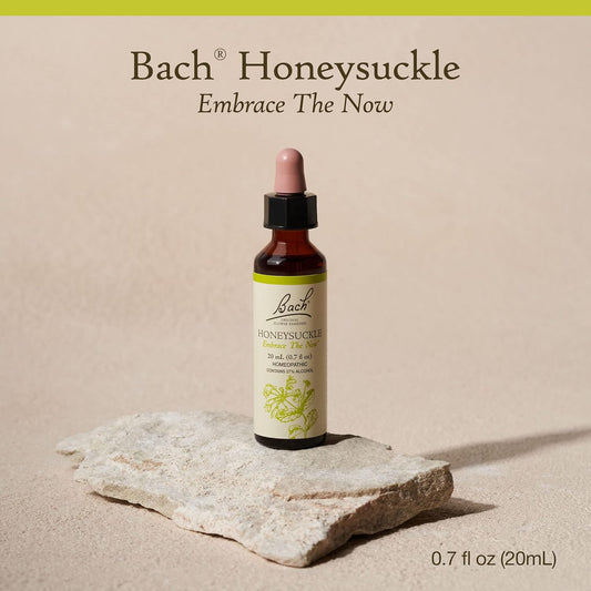 Bach Original Flower Remedies, Honeysuckle For Embracing The Now, Natural Homeopathic Flower Essence, Emotional Wellness And Stress Relief, Vegan, 20Ml Dropper
