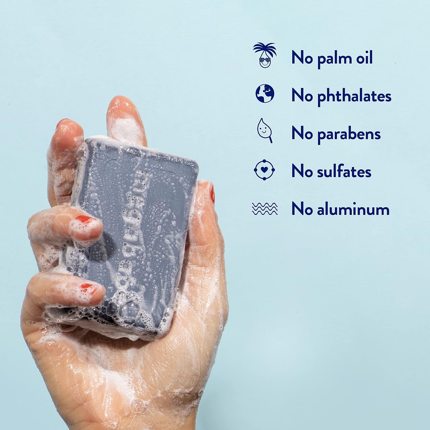 Megababe Underarm Bar Soap - Space Bar | With Detoxifying Charcoal For Odor Control | 4.5 Oz : Beauty & Personal Care