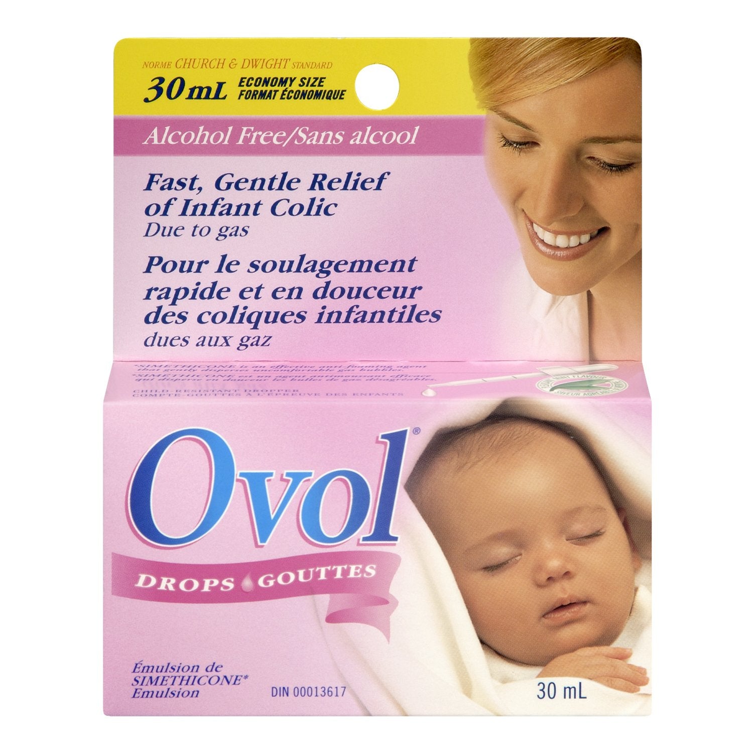 Infant DROPS for Fast & Gentle Relief of Infant Colic Gas 30 ml Made in Canada