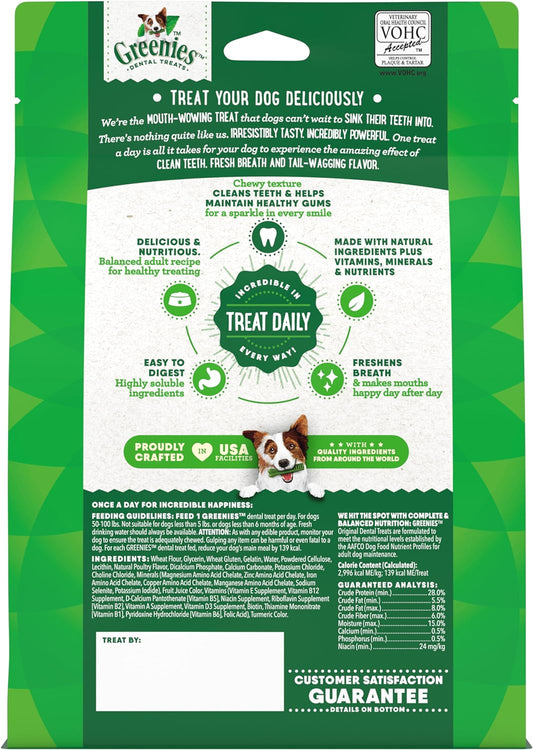 Greenies Original Large Natural Dental Care Dog Treats, 12 oz. Pack (8 Treats)