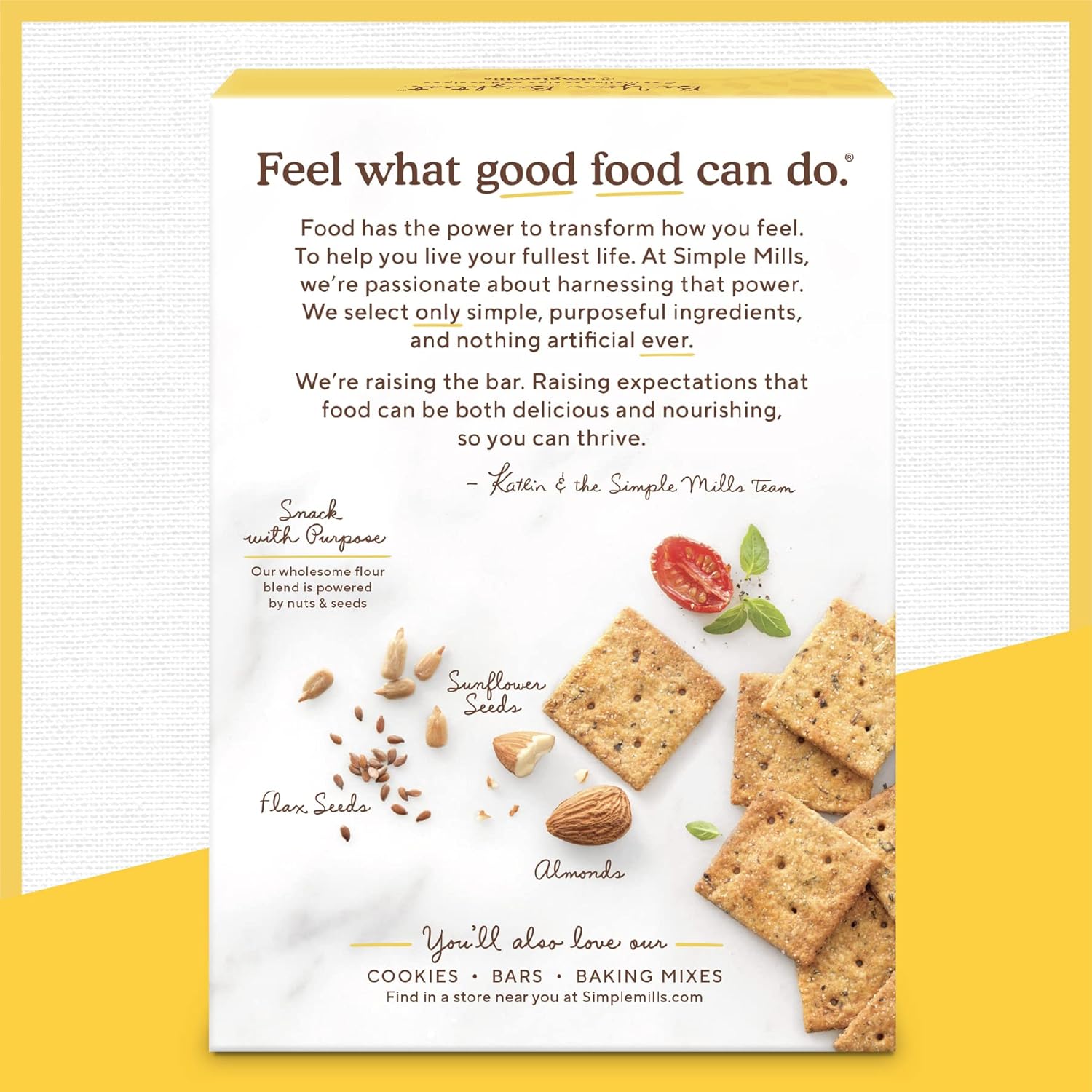 Simple Mills Almond Flour Crackers, Sundried Tomato & Basil - Gluten Free, Vegan, Healthy Snacks, Plant Based, 4.25 Ounce (Pack Of 3)