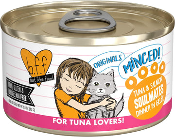 Weruva Best Feline Friend (B.F.F.) Tuna & Tilapia Twosome With Tuna & Tilapia In Aspic Cat Food, 3Oz Can (Pack Of 24), Yellow (0997)