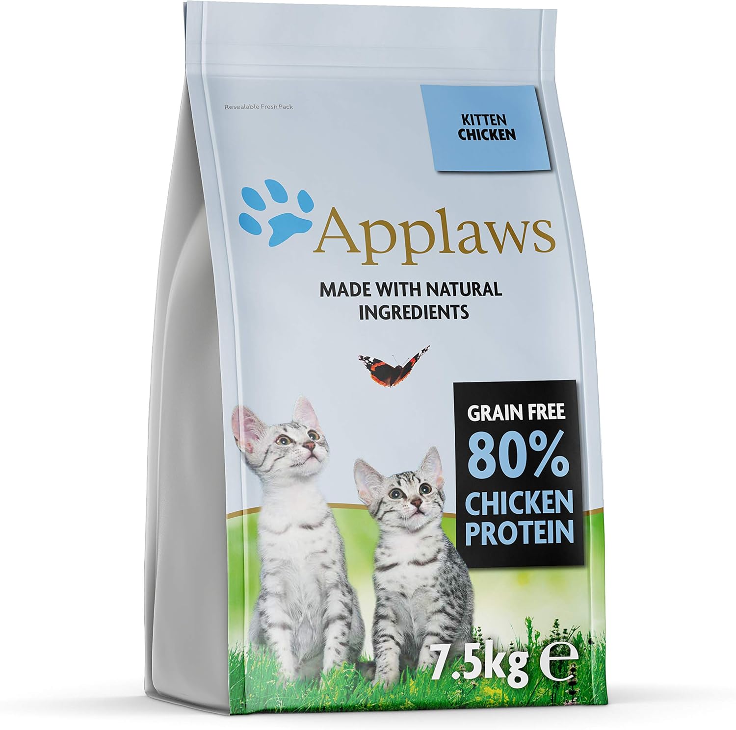 Applaws Complete Natural and Grain Free Dry Kitten Food, Chicken, 7.5 kg (Pack of 1) (Packaging may vary)?4074