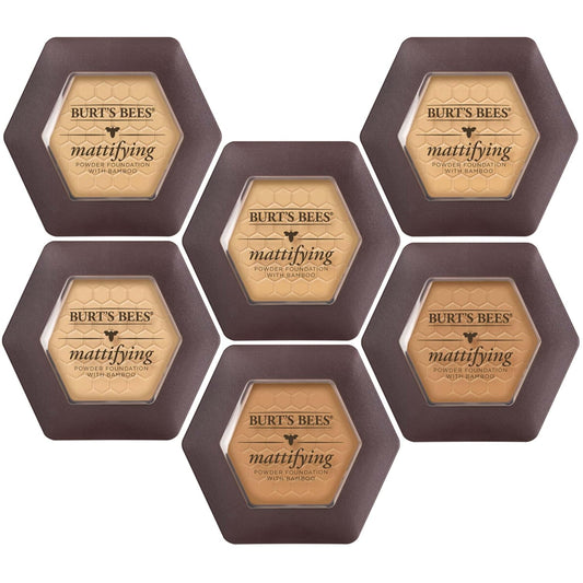 Burt’S Bees 100% Natural Origin Mattifying Powder Foundation, Sand, 0.3 Ounce, Packaging May Vary