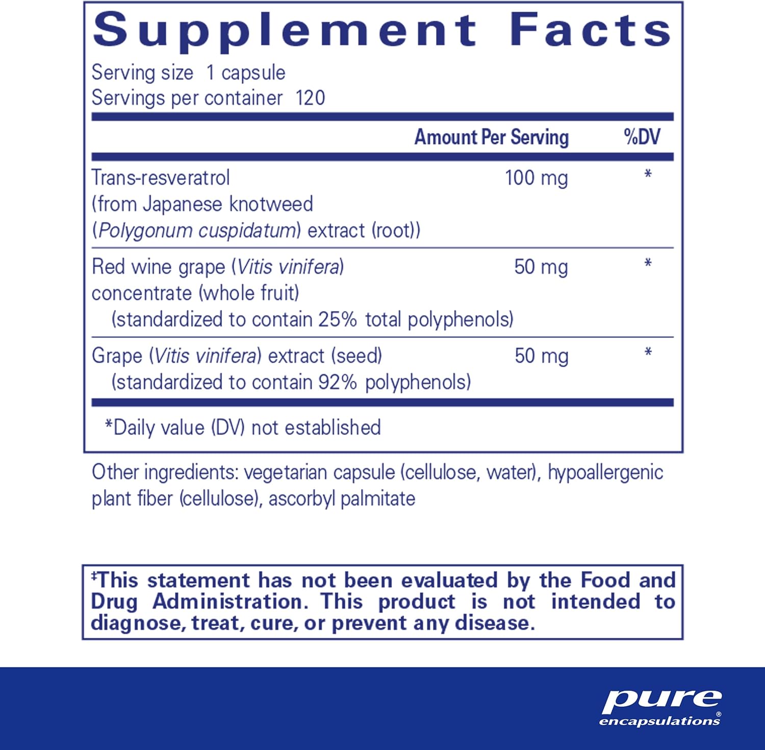 Pure Encapsulations Resveratrol Extra | Supplement to Support Healthy Cellular and Cardiovascular Function* | 120 Capsules