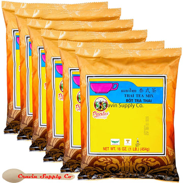 Thai Tea Mix (Pantai) 16 Oz (1Lb.) Thai Iced Tea Traditional Restaurant Style