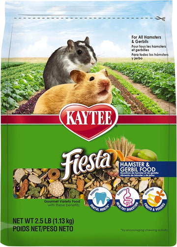 Kaytee Fiesta Hamster And Gerbil Food, 2.5-Lb Bag