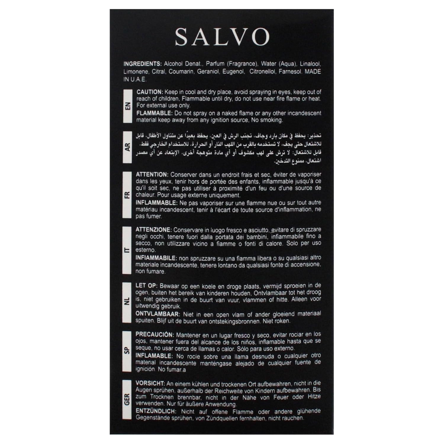 Salvo Intense By Maison Alhambra For Men - 3.4 Oz Edp Spray