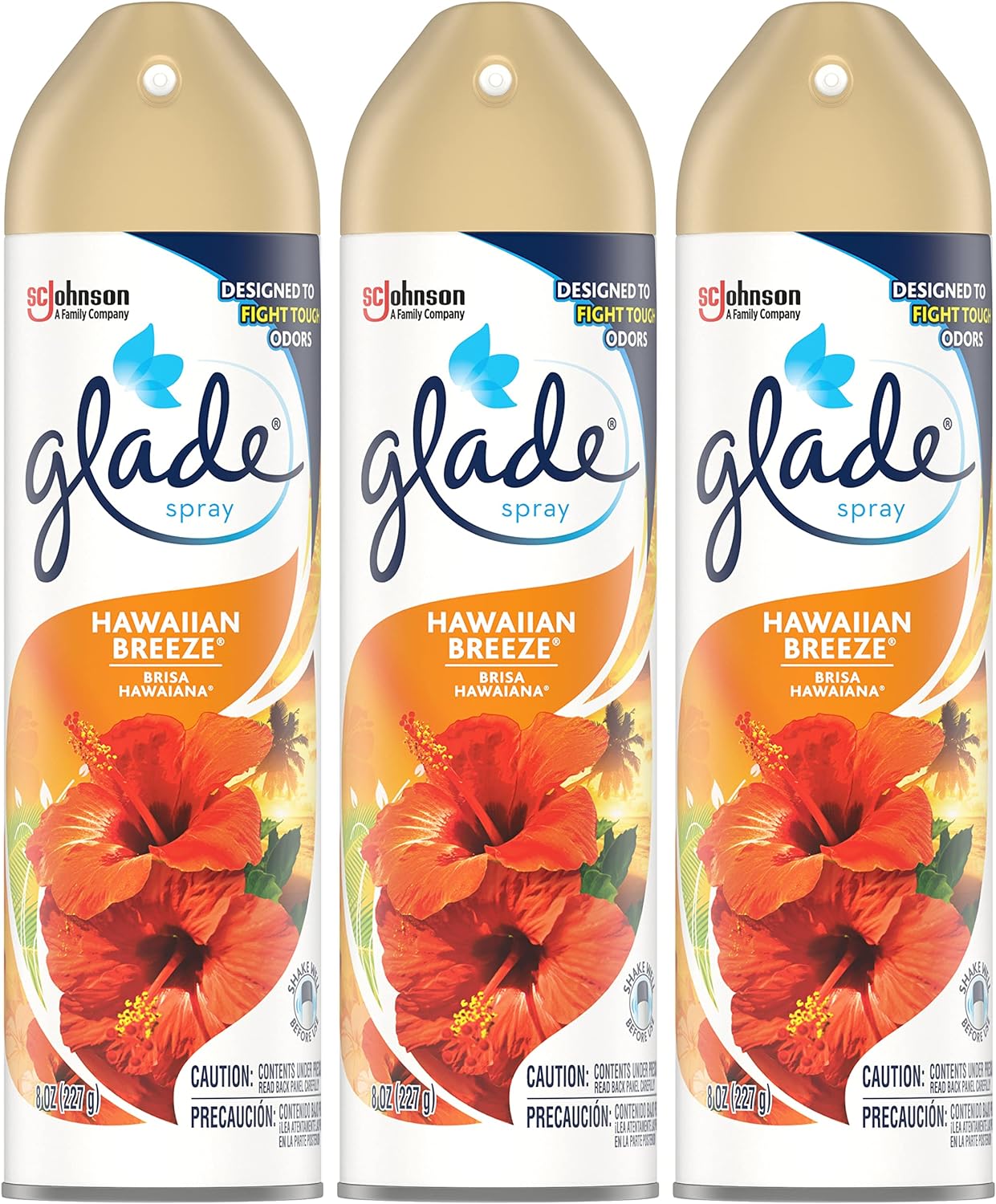 Glade Aerosol, Hawaiian Breeze, 8 Ounce, 3 Pack Glade