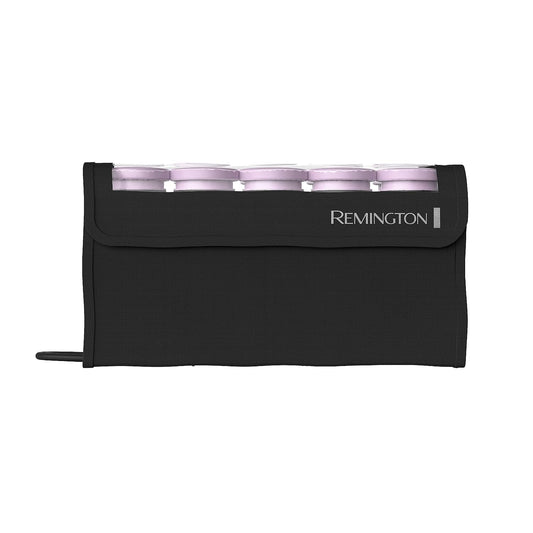 Remington Compact Ceramic Dual Voltage Hair Setter & Rollers, 1-1 ¼" Purple/Black, 10 Piece Set