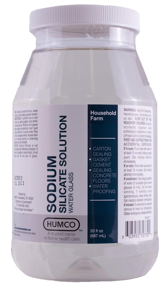 Humco 272730001 Sodium Silicate Solution 30 Oz, Shape : Health & Household