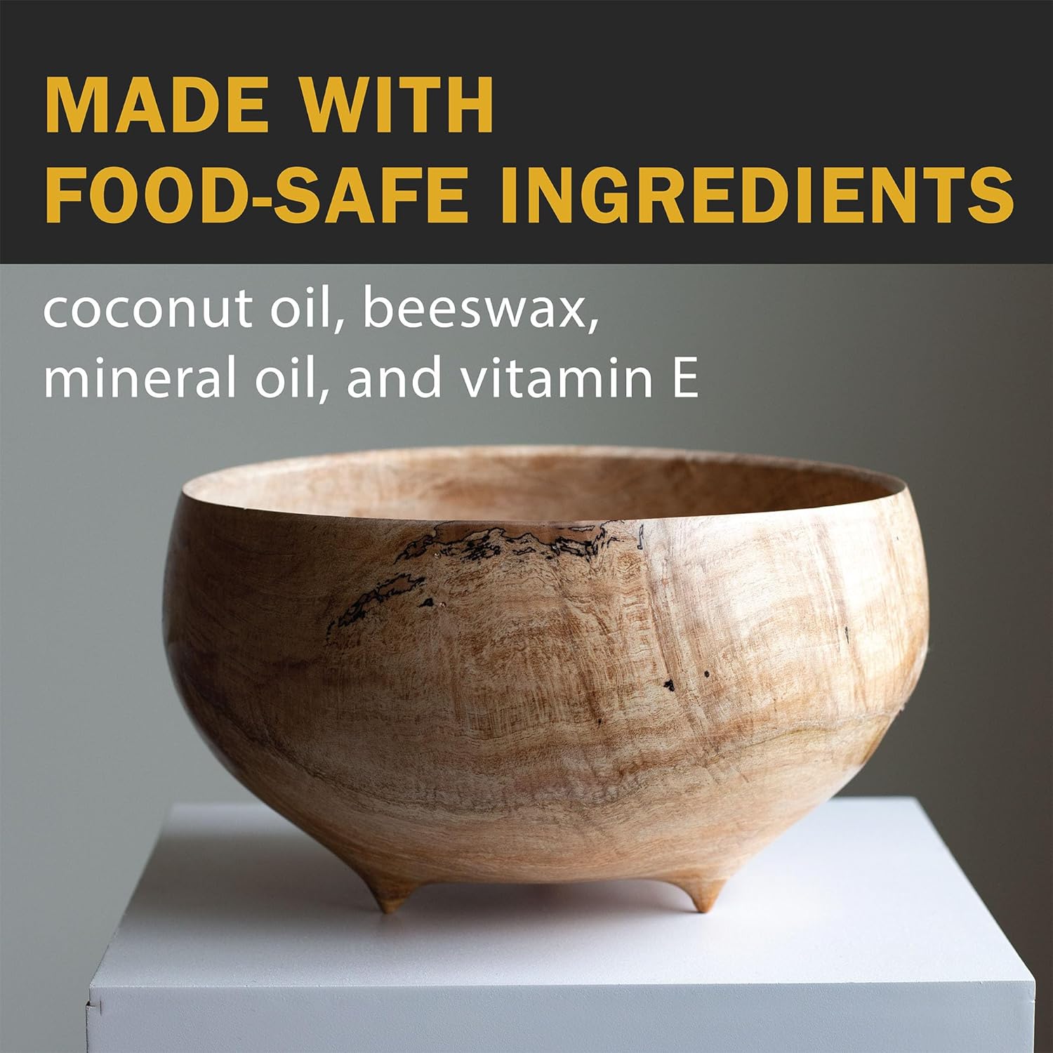 WALRUS OIL - Wood Wax, 3 oz Can, FDA Food-Safe, Cutting Board Wax and Board Cream : Health & Household