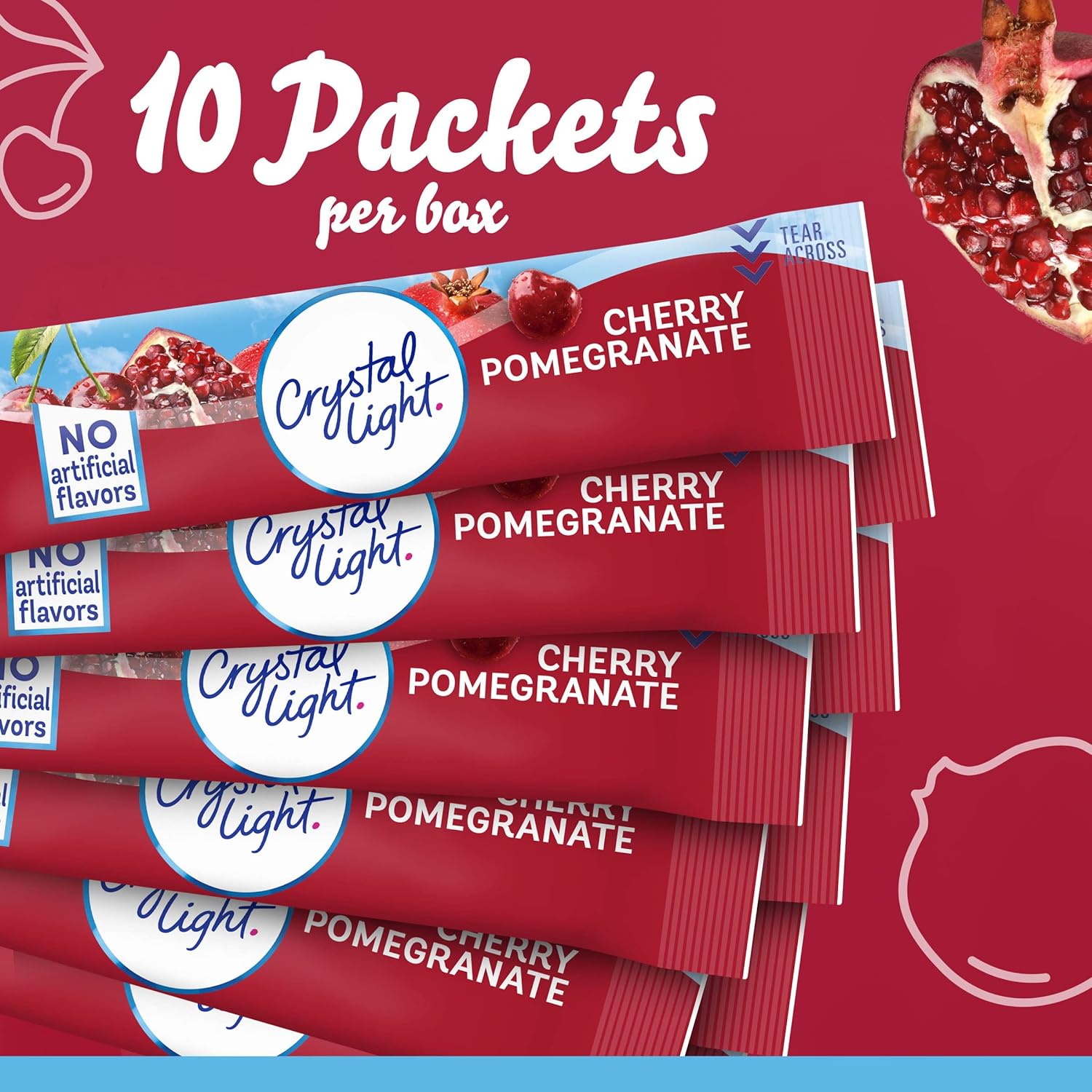 Crystal Light Sugar-Free Cherry Pomegranate On-The-Go Powdered Drink Mix 120 Count