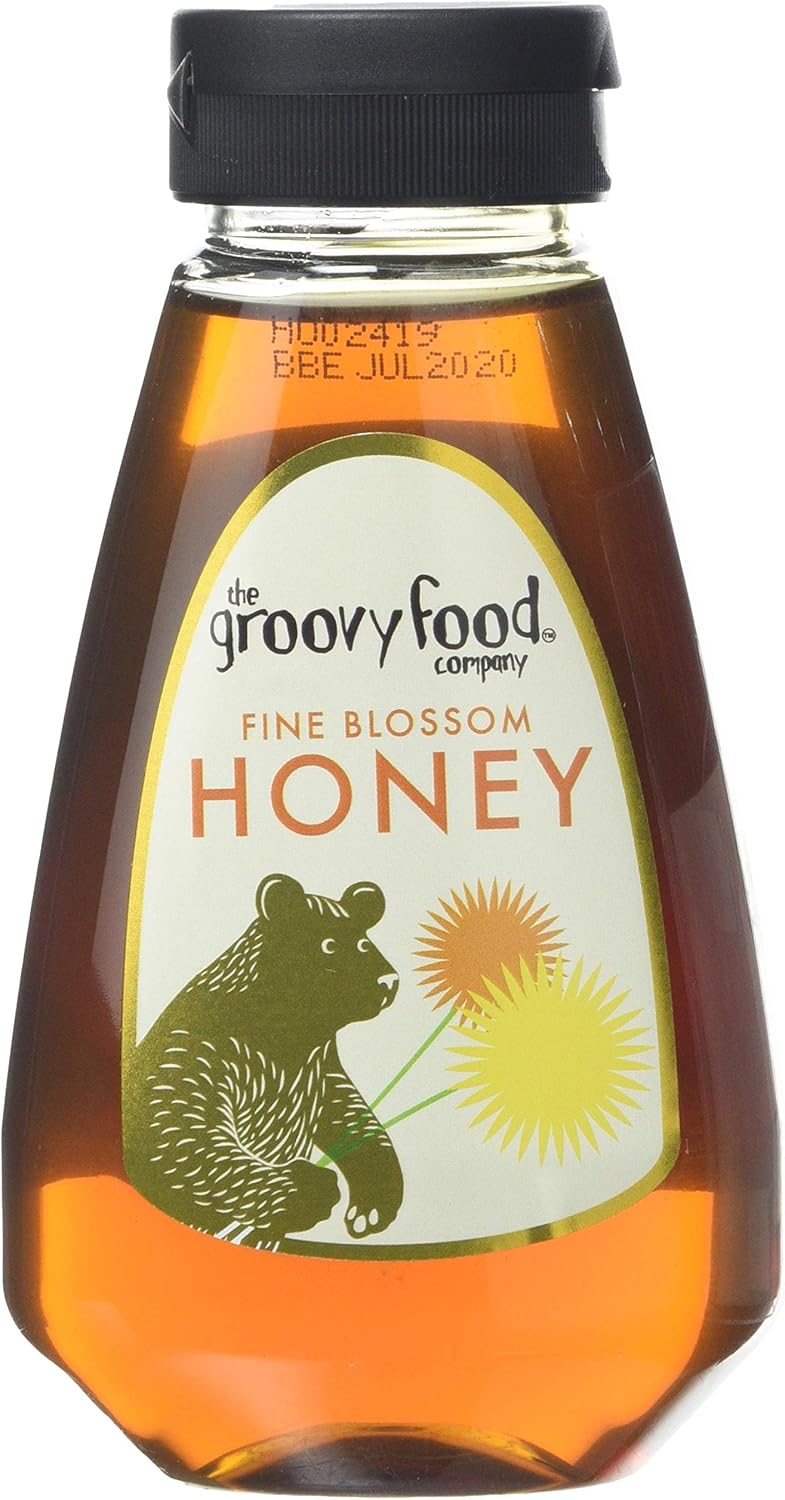 The Groovy Food Company Squeezy Fine Blossom Honey 340 G (Pack Of 2)