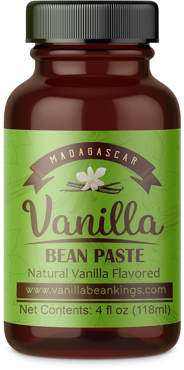 Vanilla Bean Paste For Baking And Cooking - Gourmet Madagascar Bourbon Blend Made With Real Vanilla Seeds - 4 Ounces