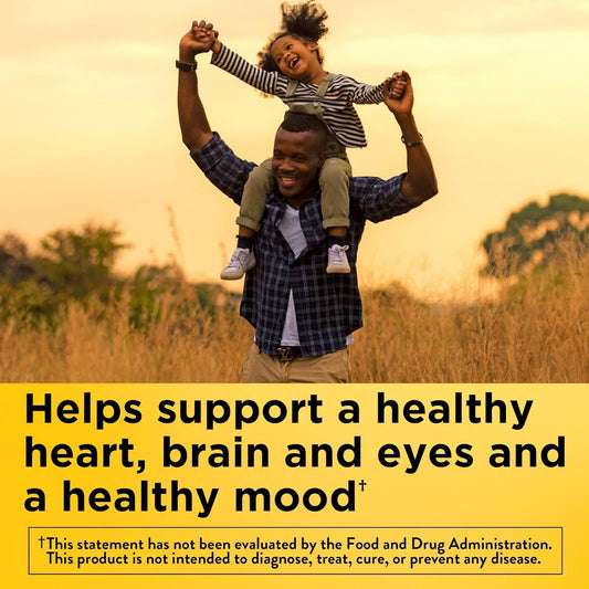 Nature Made Extra Strength Omega 3 Fish Oil Supplements, 2800Mg, Fish Oil Omega 3 Supplements As Ethyl Esters For Healthy Heart, Brain, Eyes, Mood Support, 60 Softgels, 30 Day Supply