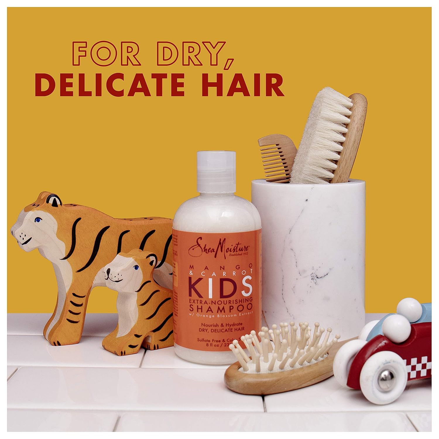 SheaMoisture Extra-Nourishing Shampoo hair care for Kids Mango Carrot with Shea Butter 8 oz : Beauty & Personal Care