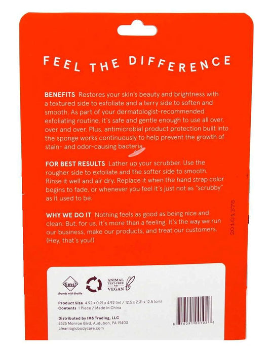 Clean Logic Exfoliating Body Scrubber Round Dual Texture : Beauty & Personal Care