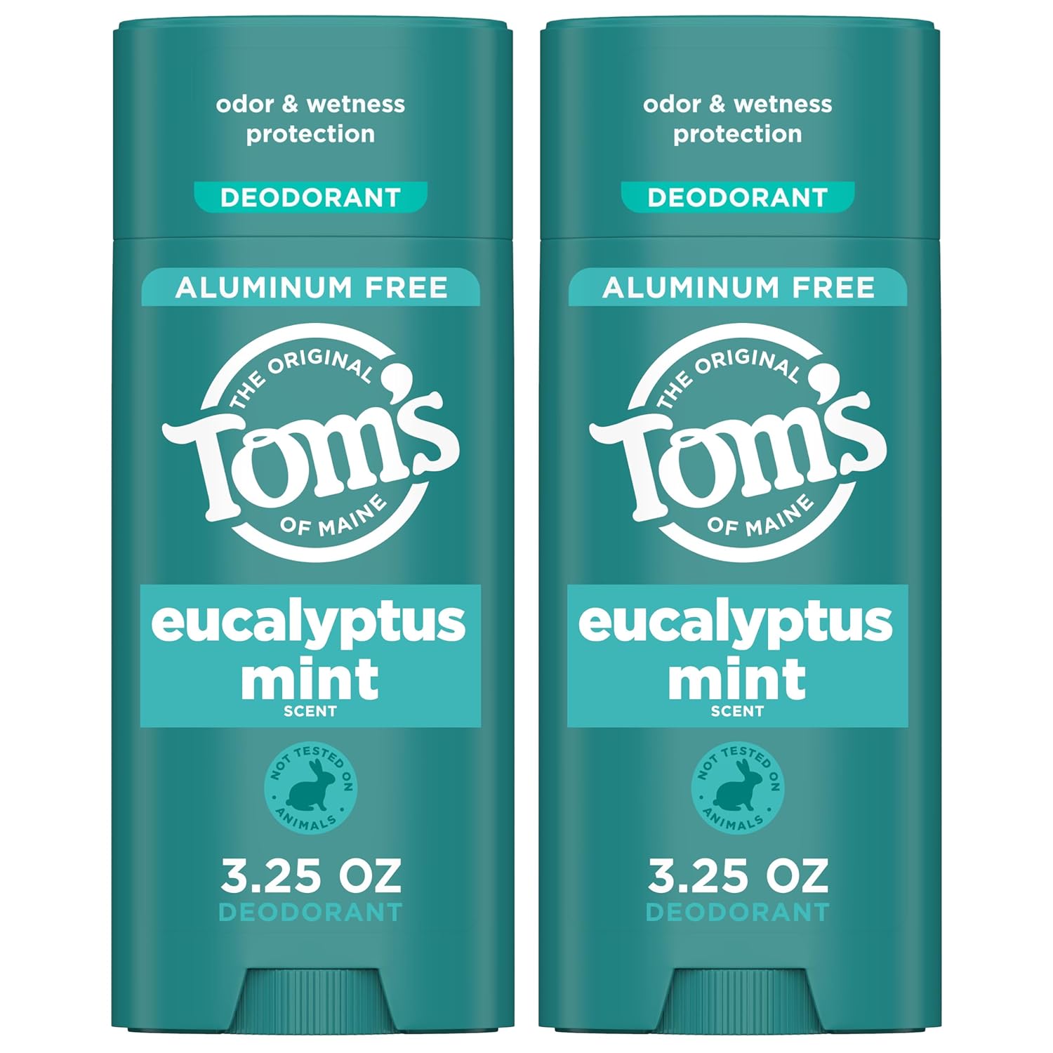 Tom’S Of Maine Eucalyptus Mint Natural Deodorant For Men And Women, Aluminum Free, 3.25 Oz, 2-Pack